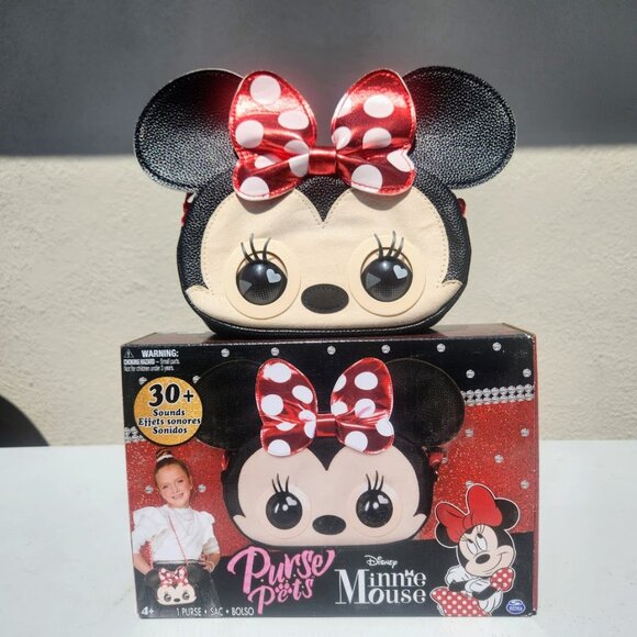 NEW Disney Minnie Mouse Purse Pets Interactive Toy Plush Shoulder Bag Crossbody - Picture 14 of 17